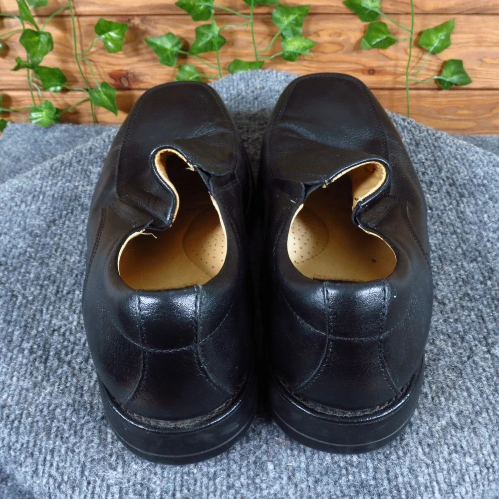 Stafford‎ Tyler Men Loafer Size 9.5 M Business Casual Dress Shoes Black Leather